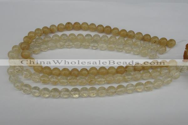 CRO255 15.5 inches 10mm round watermelon yellow beads wholesale