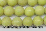 CRO290 15.5 inches 12mm round lemon jade beads wholesale
