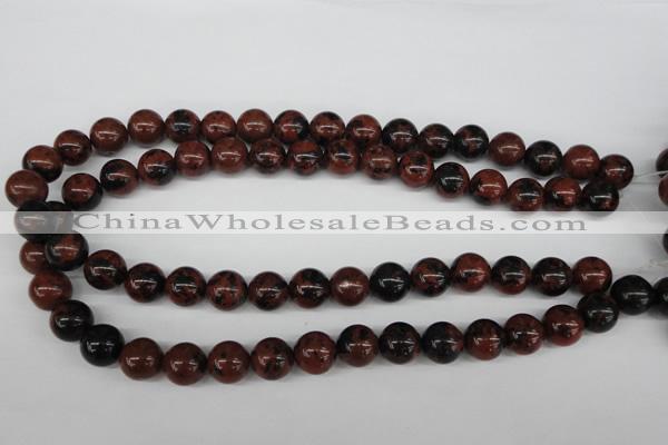 CRO347 15.5 inches 12mm round mahogany obsidian beads wholesale