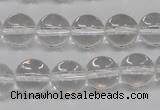 CRO362 15.5 inches 12mm round white crystal beads wholesale