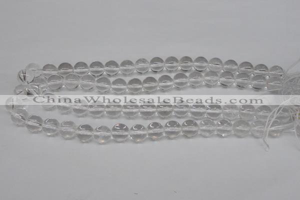 CRO362 15.5 inches 12mm round white crystal beads wholesale