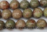 CRO380 15.5 inches 14mm round Chinese unakite beads wholesale