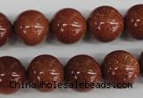 CRO394 15.5 inches 14mm round goldstone beads wholesale