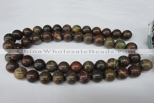 CRO402 15.5 inches 14mm round rainrow jasper beads wholesale