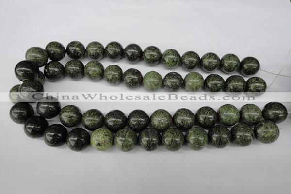 CRO428 15.5 inches 16mm round green lace gemstone beads wholesale
