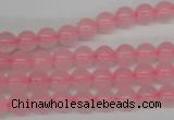 CRO48 15.5 inches 6mm round rose quartz beads wholesale