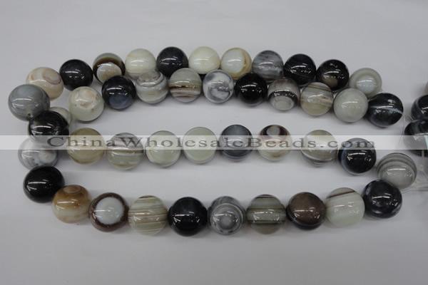 CRO481 15.5 inches 18mm round agate gemstone beads wholesale