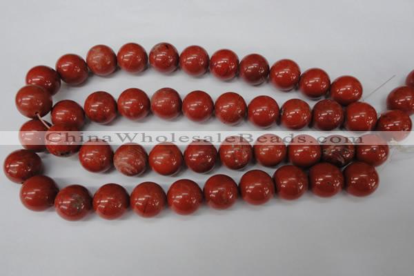 CRO483 15.5 inches 18mm round red jasper beads wholesale