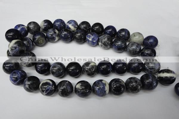 CRO488 15.5 inches 18mm round sodalite gemstone beads wholesale