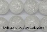 CRO497 15.5 inches 18mm round crack rock crystal beads wholesale