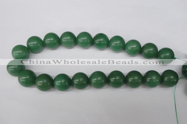 CRO530 15.5 inches 20mm round green aventurine beads wholesale