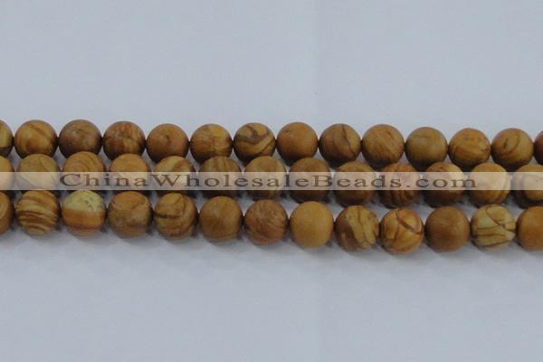 CRO555 15.5 inches 12mm round grain stone beads wholesale