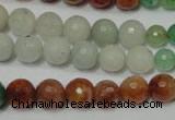 CRO722 15.5 inches 6mm – 14mm faceted round mixed candy jade beads