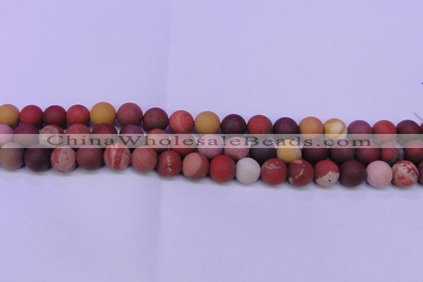 CRO821 15.5 inches 6mm round matte mookaite beads