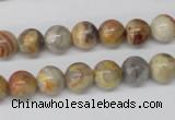 CRO84 15.5 inches 8mm round crazy lace agate beads wholesale