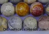 CRO865 15.5 inches 14mm round sky eye stone beads wholesale