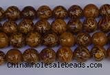 CRO880 15.5 inches 4mm round elephant blood stone beads