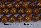 CRO881 15.5 inches 6mm round elephant blood stone beads