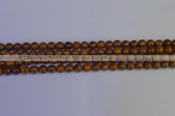 CRO881 15.5 inches 6mm round elephant blood stone beads