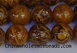 CRO885 15.5 inches 14mm round elephant blood stone beads