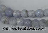CRO89 15.5 inches 8mm round blue lace agate beads wholesale