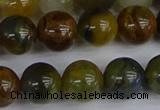 CRO905 15.5 inches 14mm round golden pietersite beads wholesale