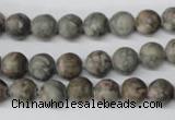 CRO95 15.5 inches 8mm round Chinese leopard skin jasper beads wholesale