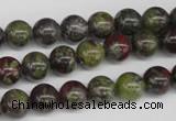 CRO97 15.5 inches 8mm round dragon blood jasper beads wholesale