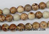 CRO98 15.5 inches 8mm round picture jasper beads wholesale