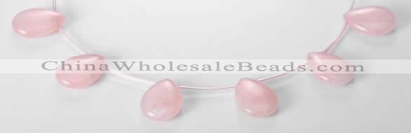 CRQ04 18*25mm flat teardrop A grade natural rose quartz beads