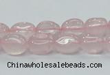 CRQ106 15.5 inches 9*12mm nugget natural rose quartz beads wholesale