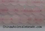 CRQ181 15.5 inches 6mm round matte rose quartz beads wholesale