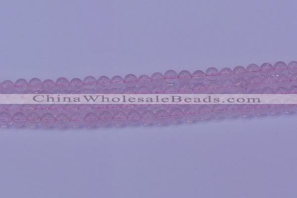 CRQ201 15.5 inches 6mm round Mozambique rose quartz beads