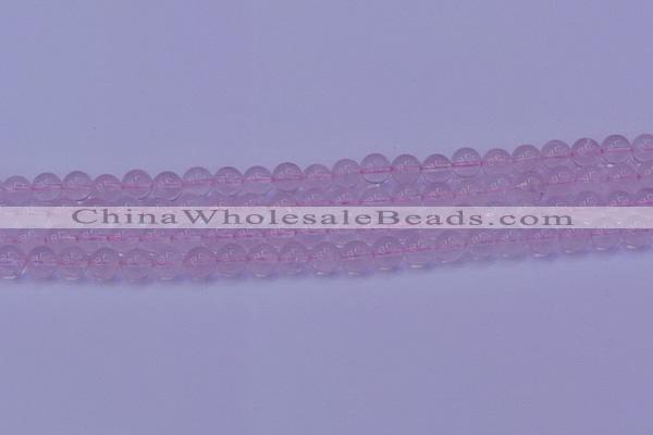 CRQ201 15.5 inches 6mm round Mozambique rose quartz beads