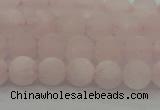 CRQ221 15.5 inches 6mm round matte rose quartz gemstone beads