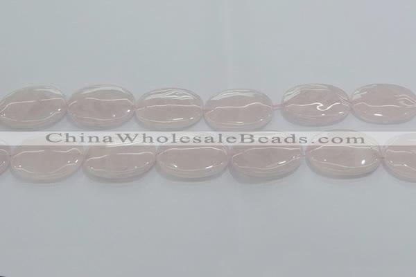 CRQ236 15.5 inches 18*25mm oval rose quartz beads wholesale