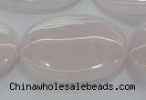 CRQ237 15.5 inches 22*30mm oval rose quartz beads wholesale