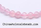 CRQ25 15.5 inches 4mm round natural rose quartz beads Wholesale