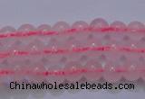 CRQ250 15.5 inches 4mm round rose quartz beads Wholesale