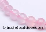 CRQ27 15.5 inches 8mm round natural rose quartz beads Wholesale