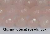 CRQ291 15.5 inches 10mm faceted round rose quartz gemstone beads