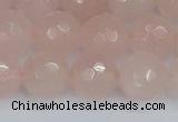 CRQ292 15.5 inches 12mm faceted round rose quartz gemstone beads