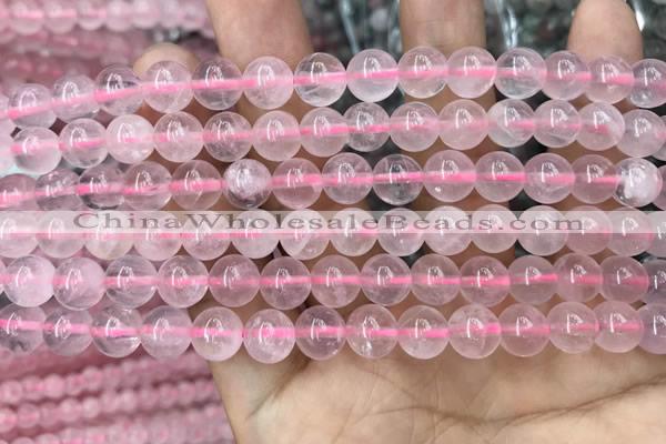 CRQ417 15.5 inches 8mm round rose quartz beads wholesale