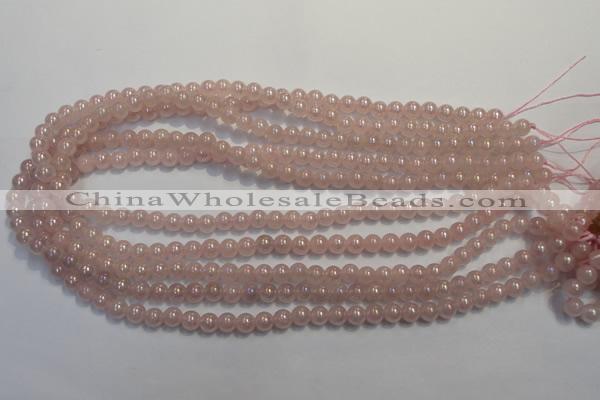 CRQ501 15.5 inches 6mm round AB-color rose quartz beads