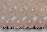 CRQ505 15.5 inches 14mm round AB-color rose quartz beads