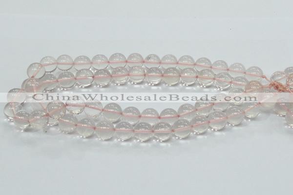 CRQ54 15.5 inches 14mm round natural rose quartz beads wholesale