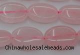 CRQ610 15.5 inches 12*16mm oval rose quartz beads wholesale