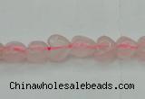 CRQ630 15.5 inches 8*8mm heart rose quartz beads wholesale