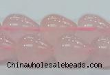 CRQ65 15.5 inches 16*19mm teardrop natural rose quartz beads wholesale