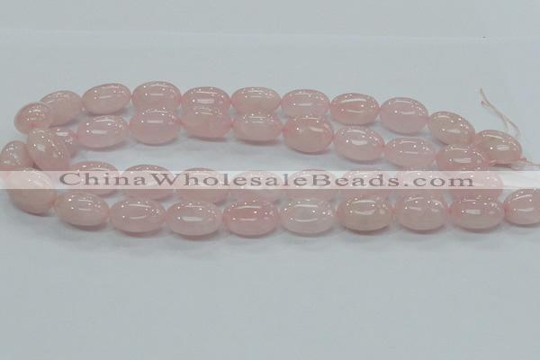 CRQ67 15.5 inches 15*20mm egg-shaped natural rose quartz beads